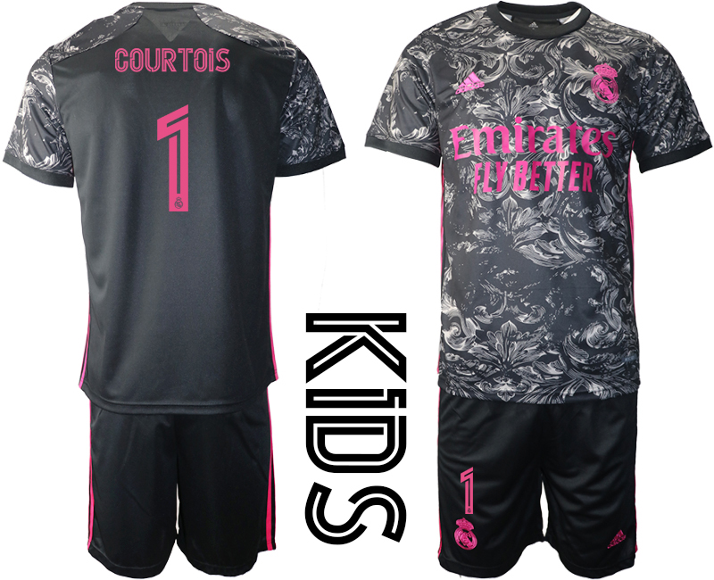 2021 Real Madrid away youth #1 soccer jerseys->youth soccer jersey->Youth Jersey